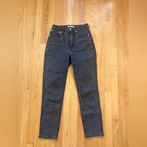 Madewell The Curvy Perfect Vintage Jean grey/black size 24